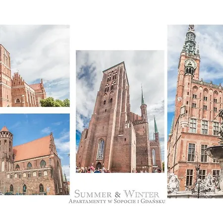 Summerwinter - Luxury Basilica Old Town Apartment, 2 Bedrooms & Sofa * גדנסק