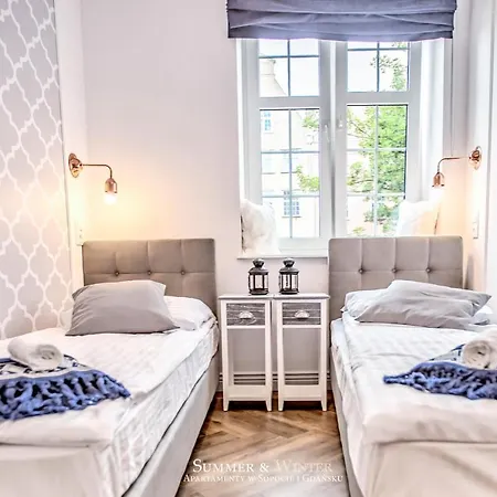 Family Luxury Nature Apartament, 1-6, 2 Sypialnie I Salon, 100m Bazylika, Summerwinter Brand * Gdańsk